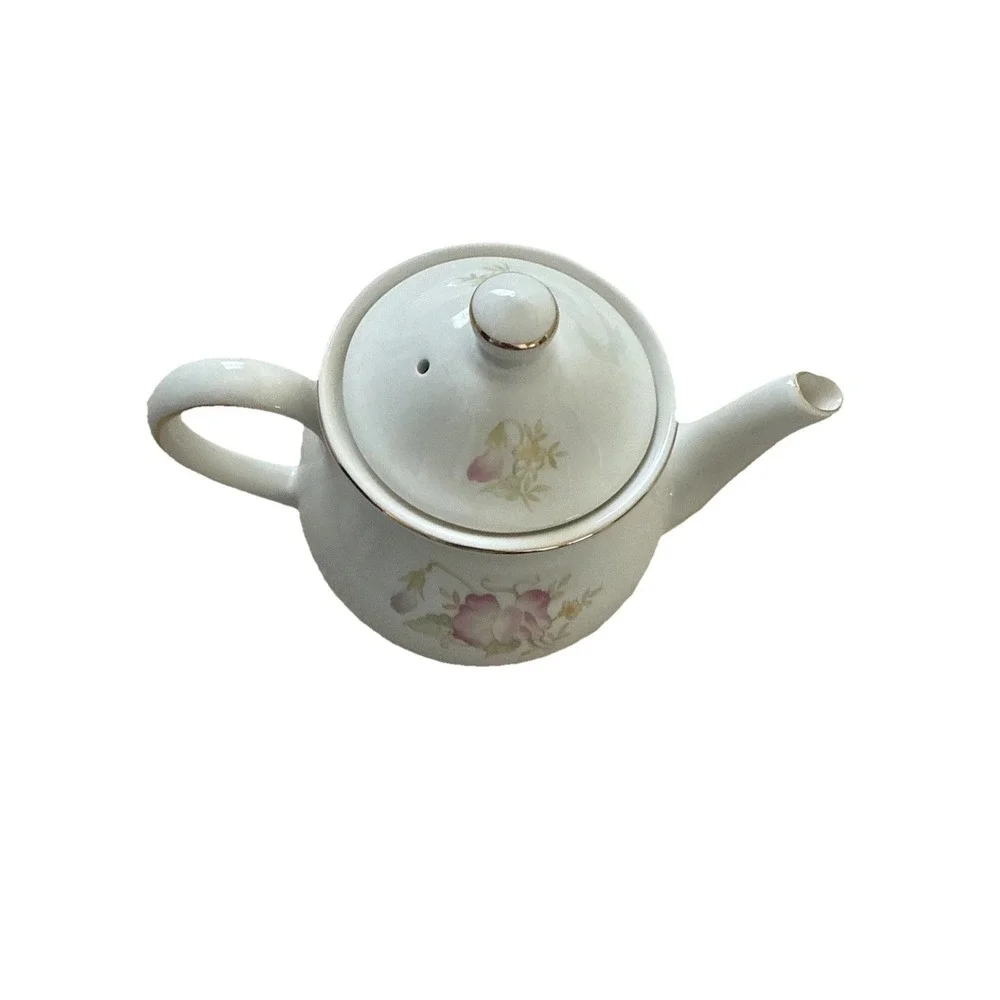 VTG Teapot‎ Windsor Made in England Sadler Pink Yellow Green Floral Flowers EUC